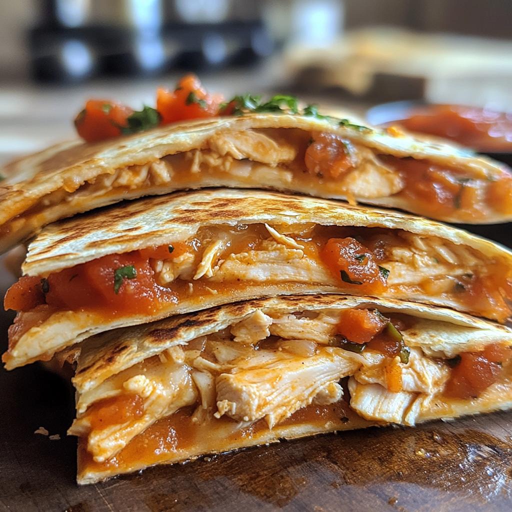 15-Minute Air Fryer Chicken Quesadillas