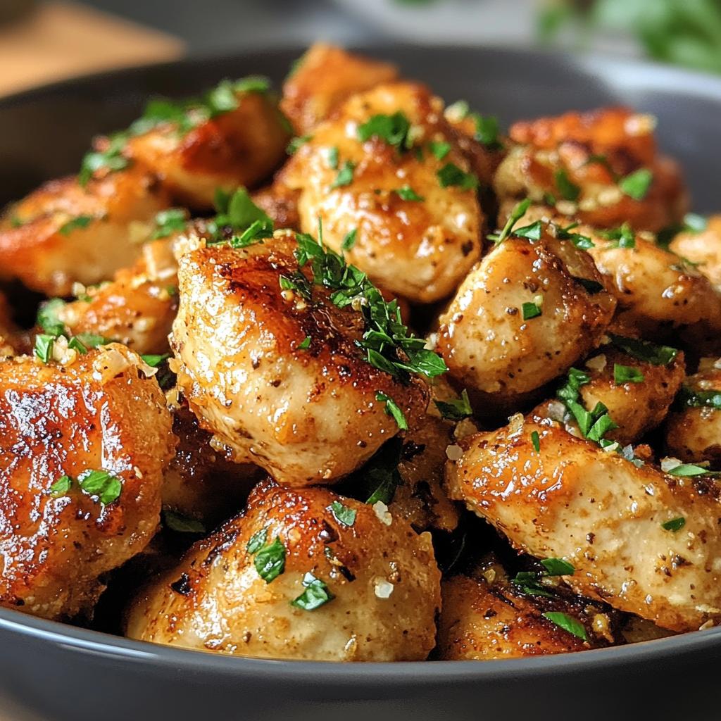 15-Minute Air Fryer Garlic Butter Chicken Bites - detail 1
