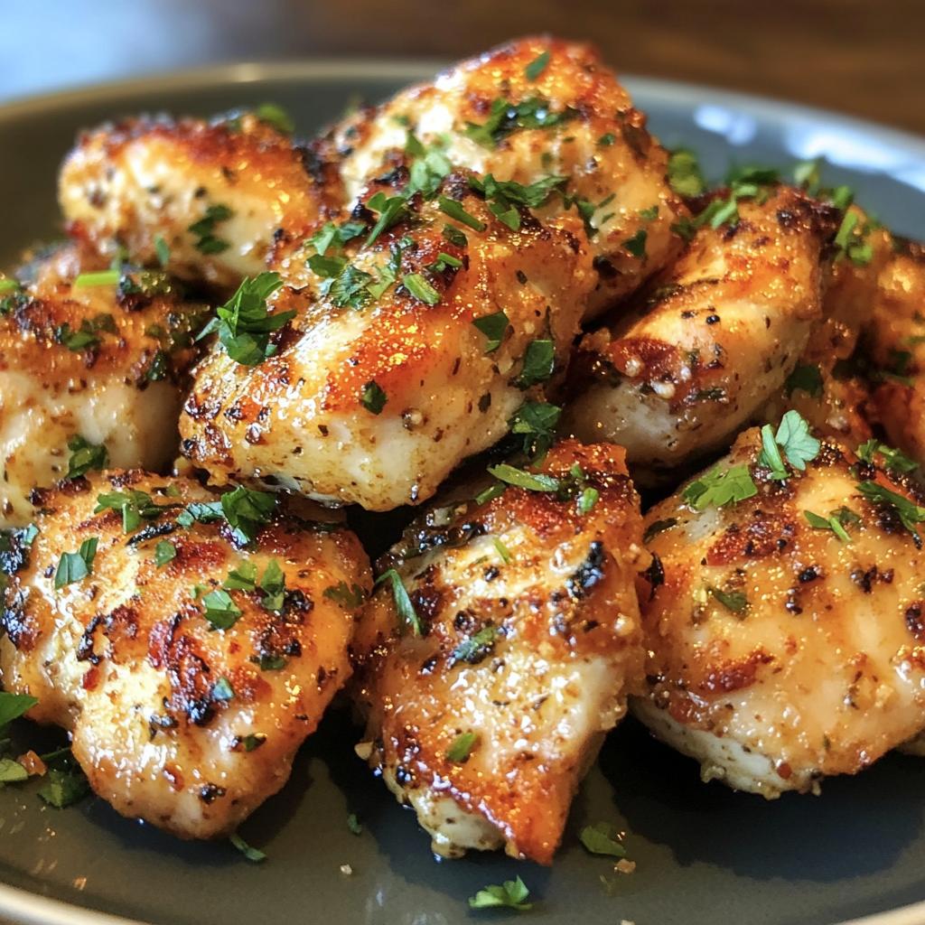 15-Minute Air Fryer Garlic Butter Chicken Bites
