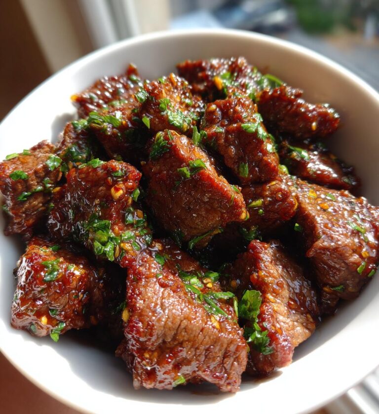 Air Fryer 15-Minute Garlic Butter Steak Bites