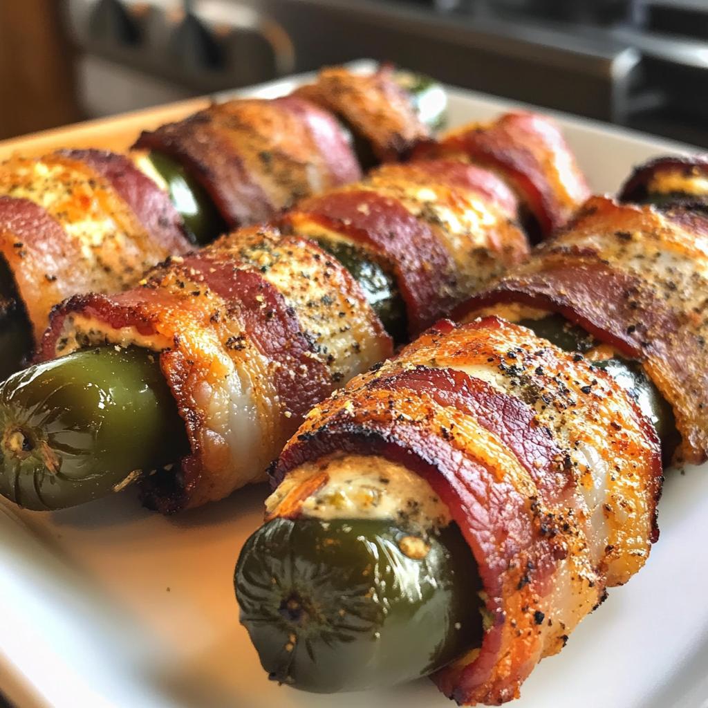 Air Fryer Bacon-Wrapped Jalapeño Poppers - detail 1
