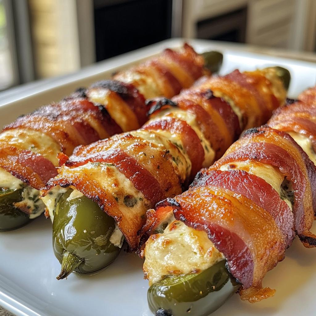 Air Fryer Bacon-Wrapped Jalapeño Poppers