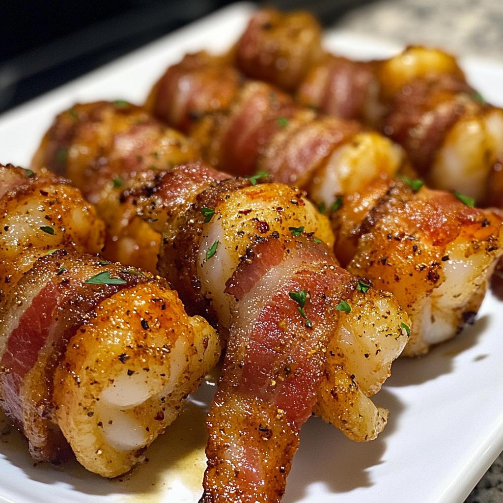 Air Fryer Bacon-Wrapped Shrimp - detail 1