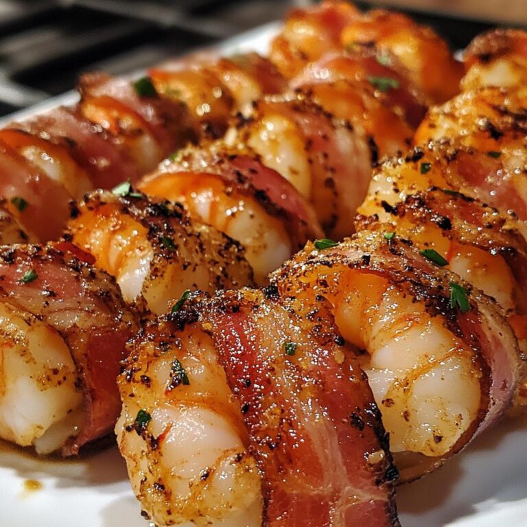 Air Fryer Bacon-Wrapped Shrimp