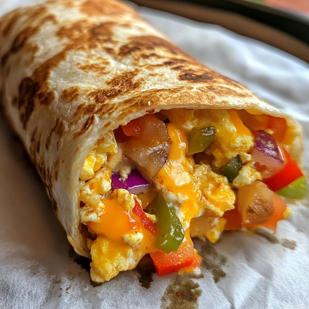 Air Fryer Breakfast Burritos