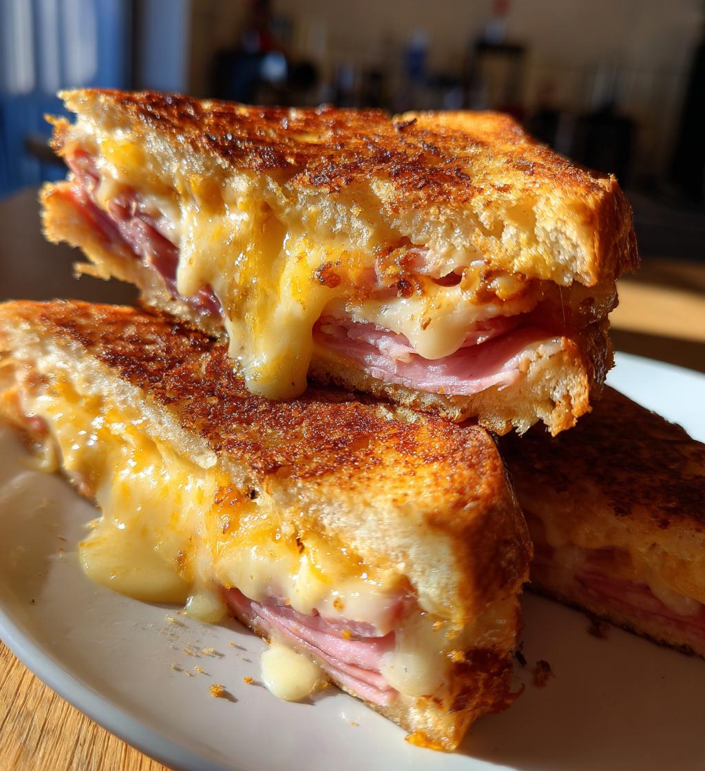 Air Fryer Cheese & Ham Toastie