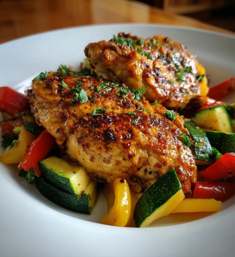 Air Fryer Chicken Breast with Veggies