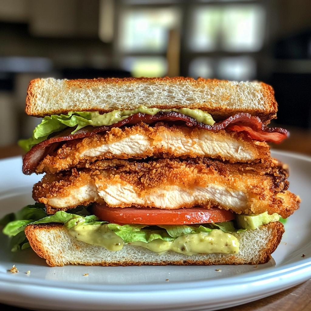Air Fryer Chicken Club Sandwich