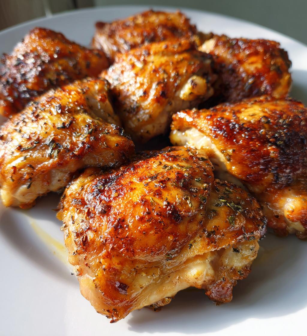 Air Fryer Chicken Thighs (Skin-On)