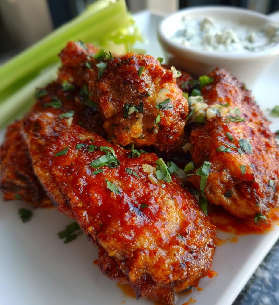 Air Fryer Chicken Wings (Buffalo Style)