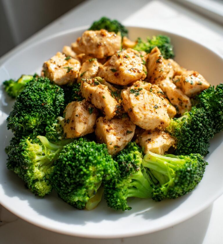 Air Fryer Chicken and Broccoli