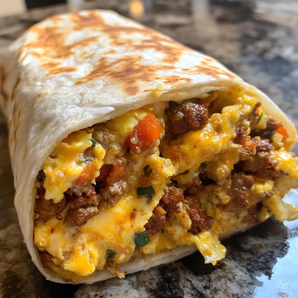 Air Fryer Chorizo Breakfast Burritos - detail 1