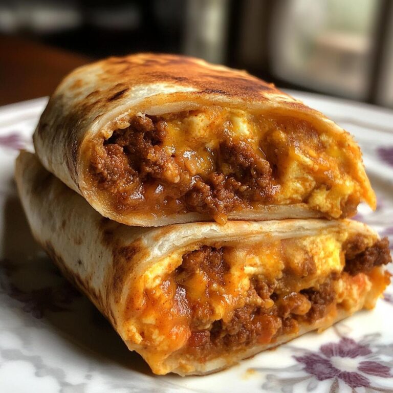 Air Fryer Chorizo Breakfast Burritos