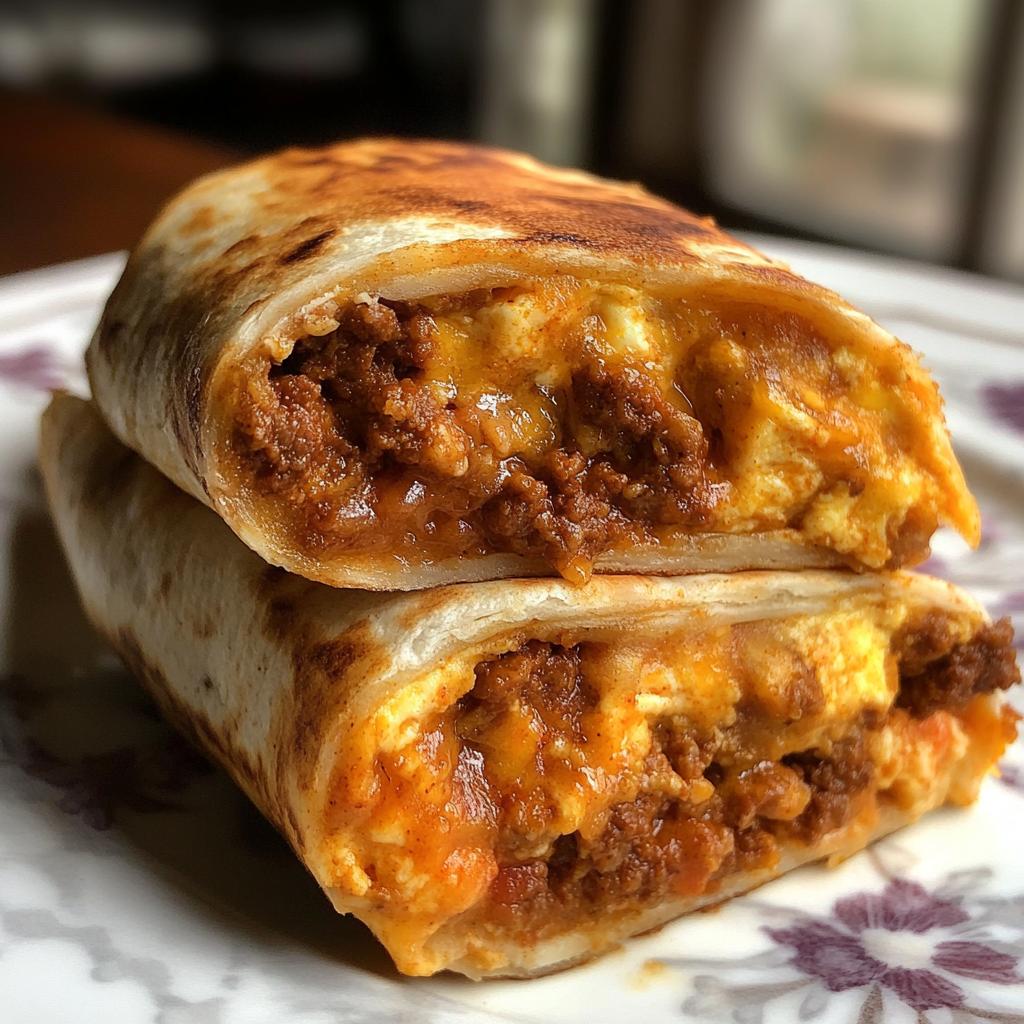 Air Fryer Chorizo Breakfast Burritos