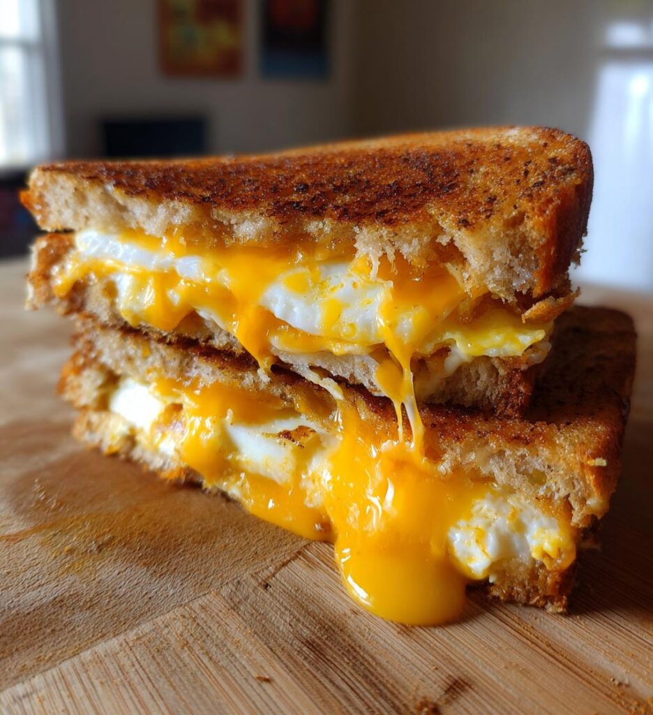 Air Fryer Egg and Cheese Sandwich