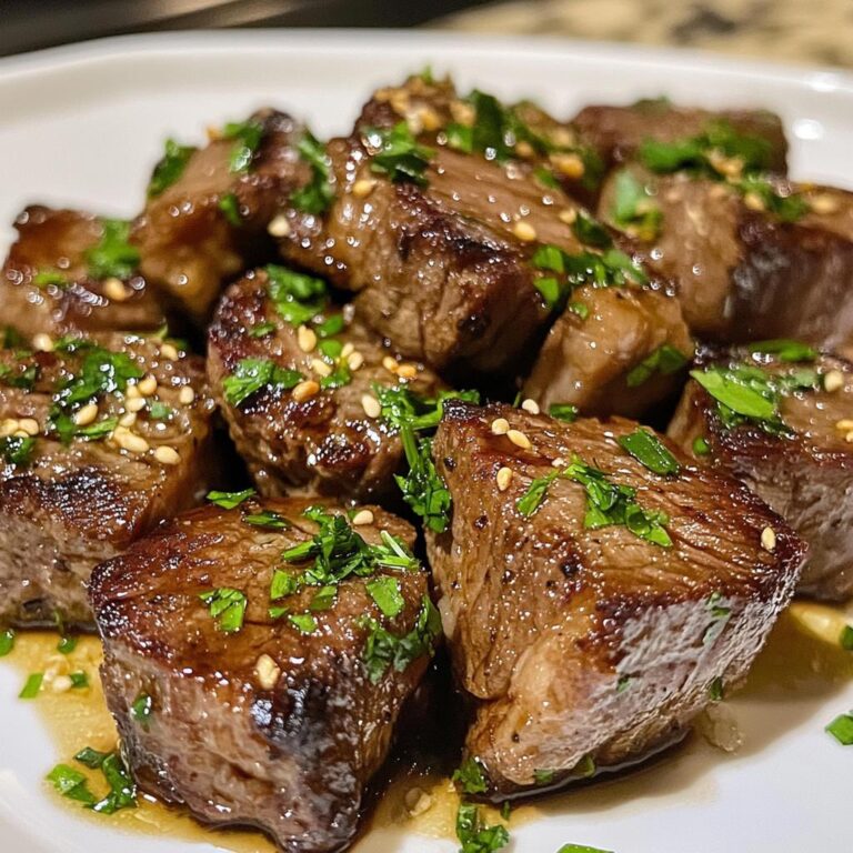 Air Fryer Garlic Butter Steak Bites