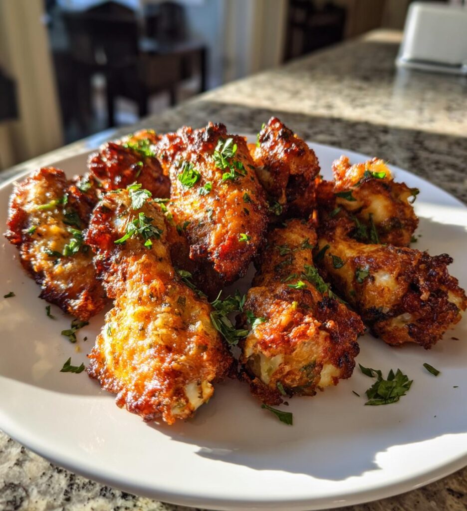 Air Fryer Garlic Parmesan Chicken Wings