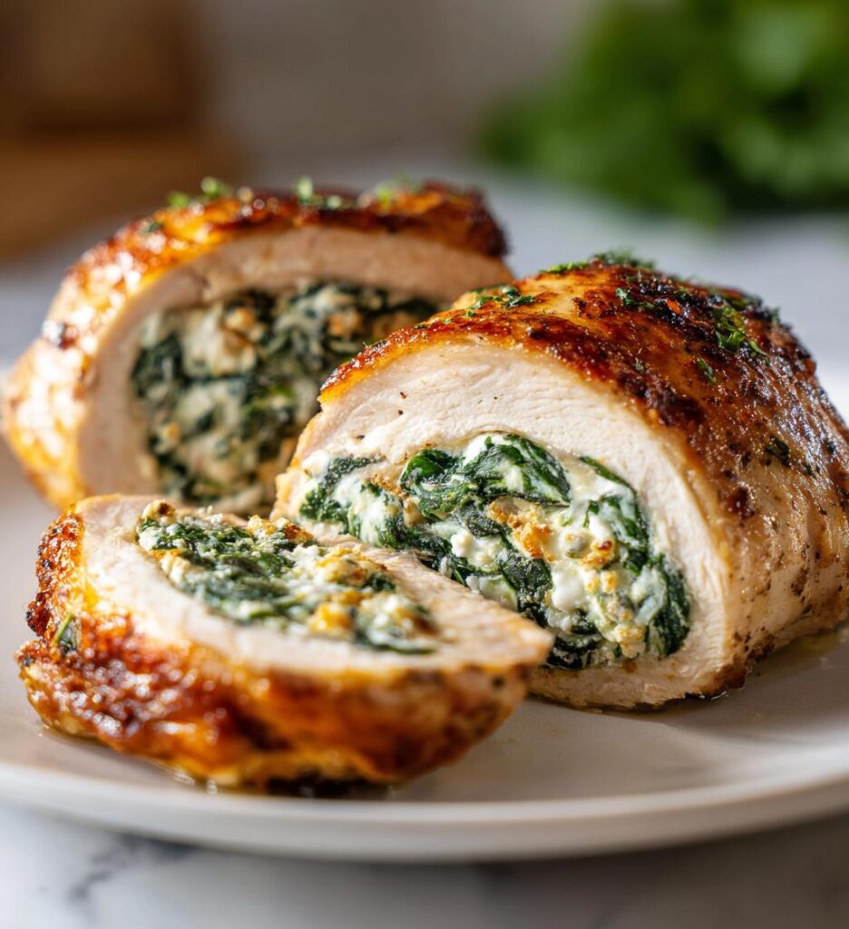 Air Fryer Holiday Stuffed Chicken