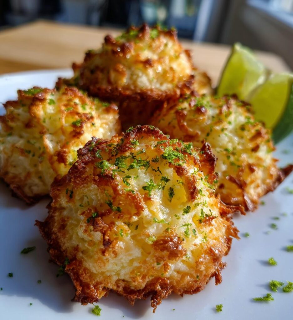 Air Fryer Lime Macaroons