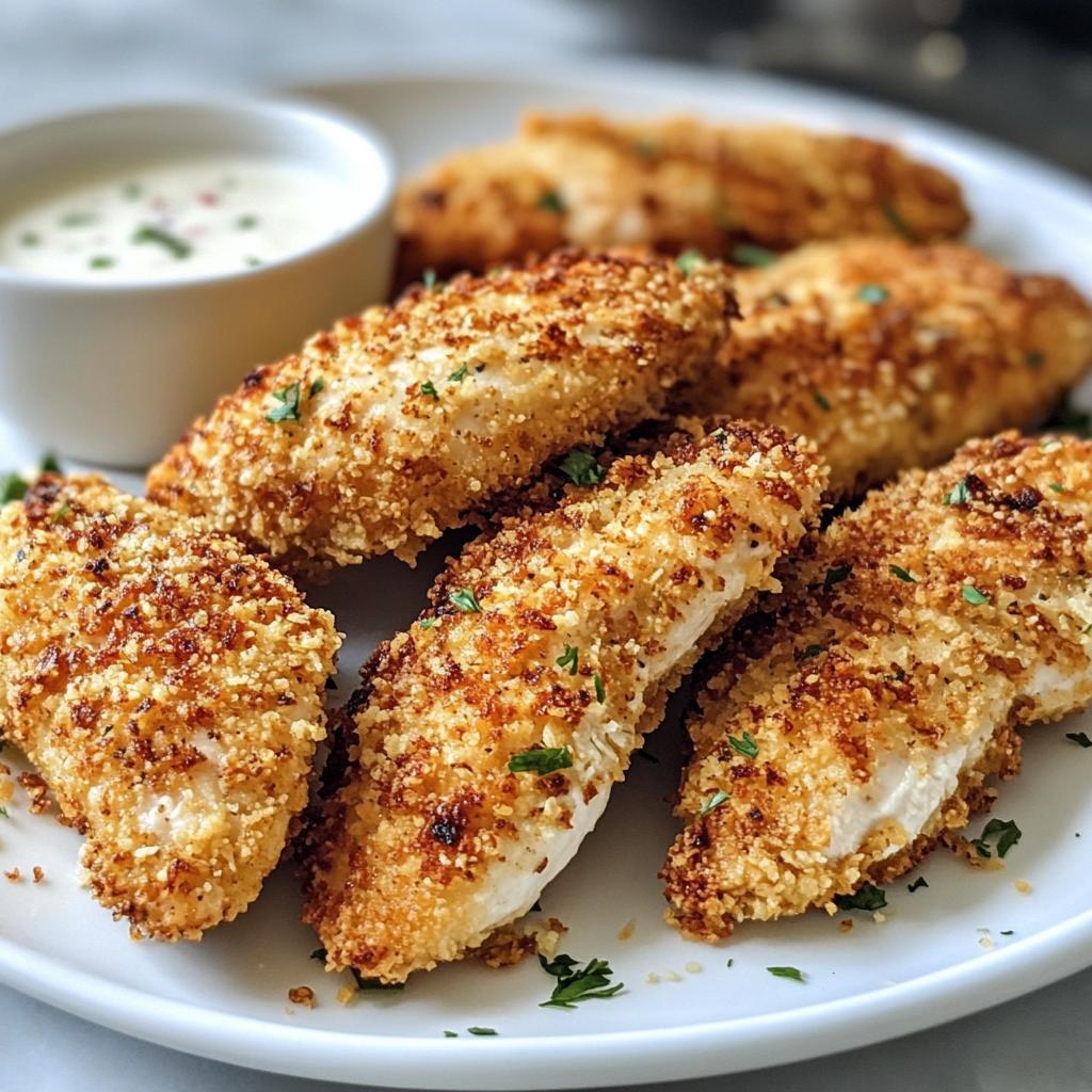 Air Fryer Parmesan Crusted Chicken Tenders - detail 1