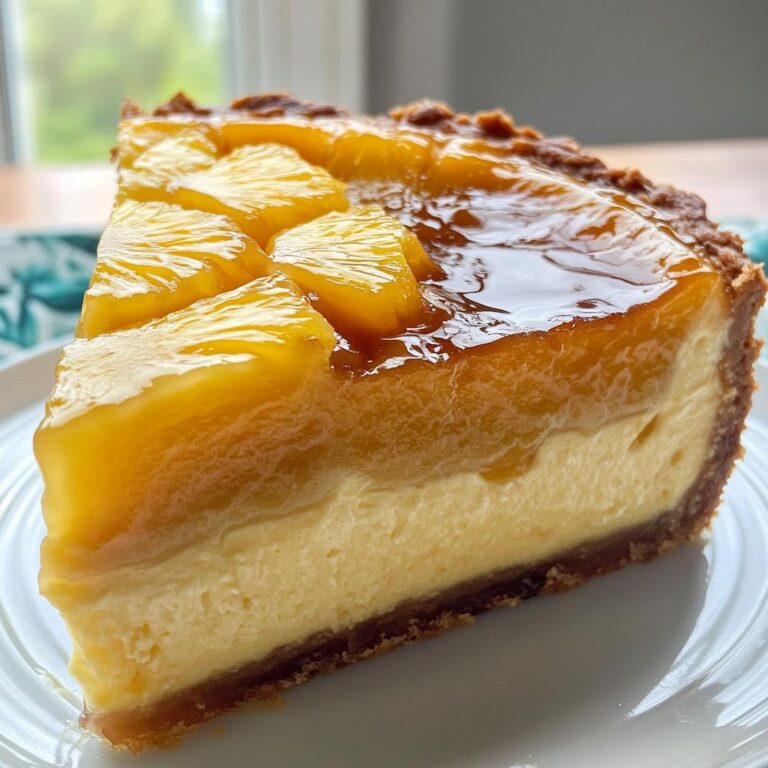 Air Fryer Pineapple Upside-Down Cheesecake