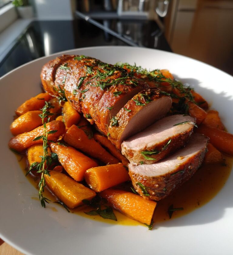 Air Fryer Pork and Carrots
