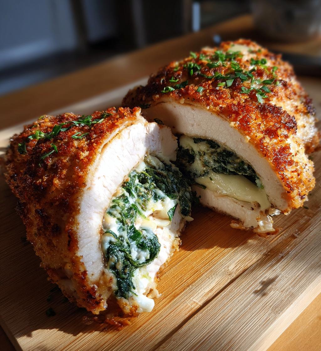 Air Fryer Stuffed Chicken Breast (Spinach & Cheese)