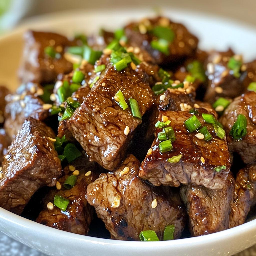 Air Fryer Teriyaki Steak Bites