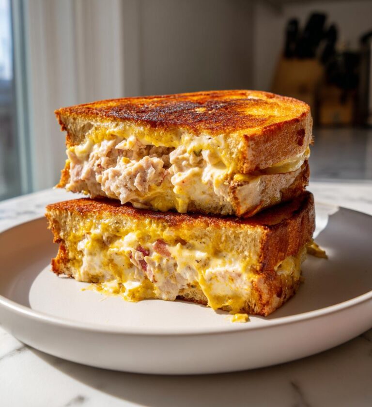 Air Fryer Tuna Melt Sandwich