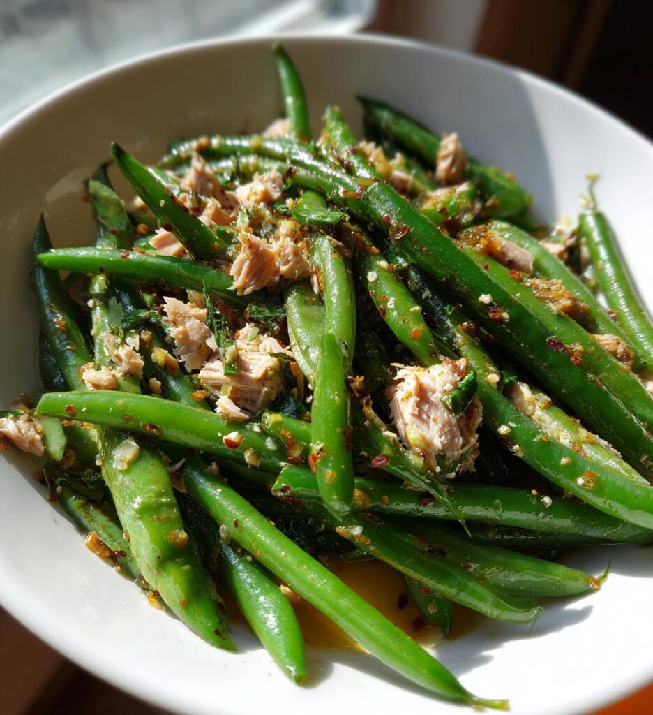 Air Fryer Tuna and Green Beans