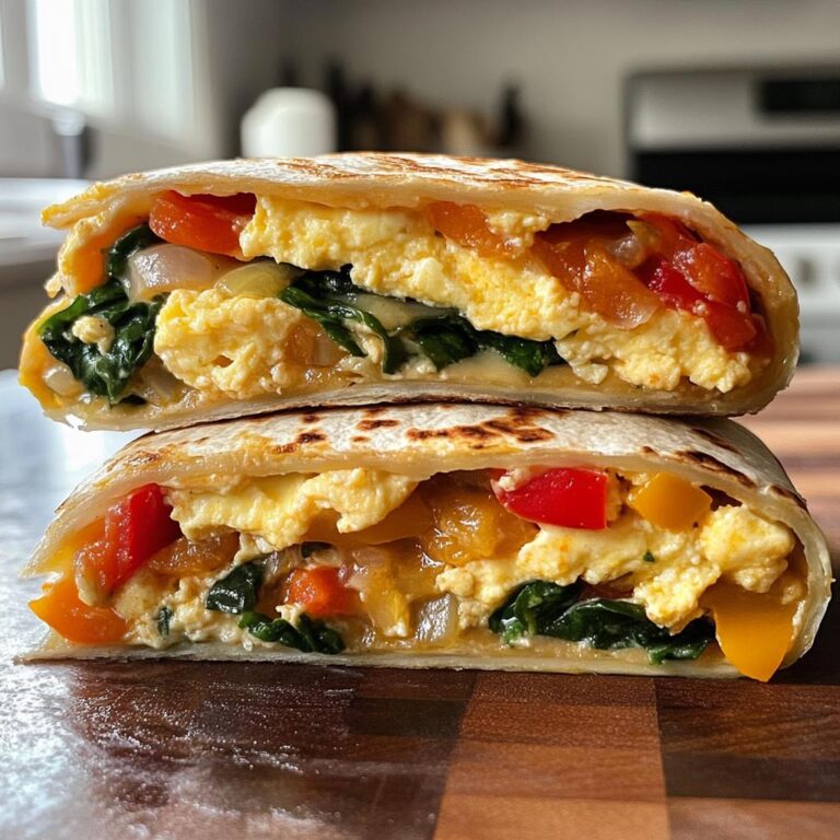 Air Fryer Veggie Breakfast Burritos