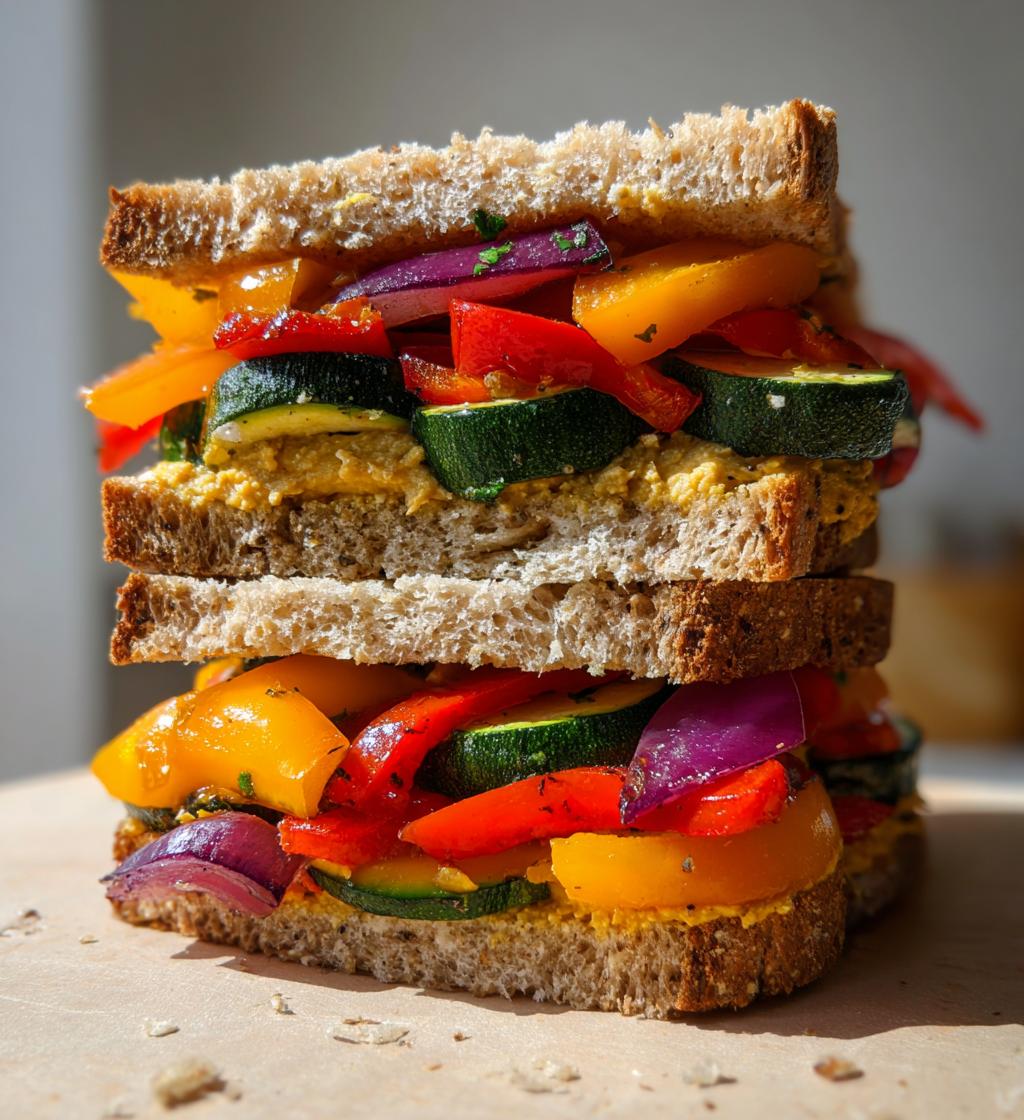 Air Fryer Veggie Sandwich