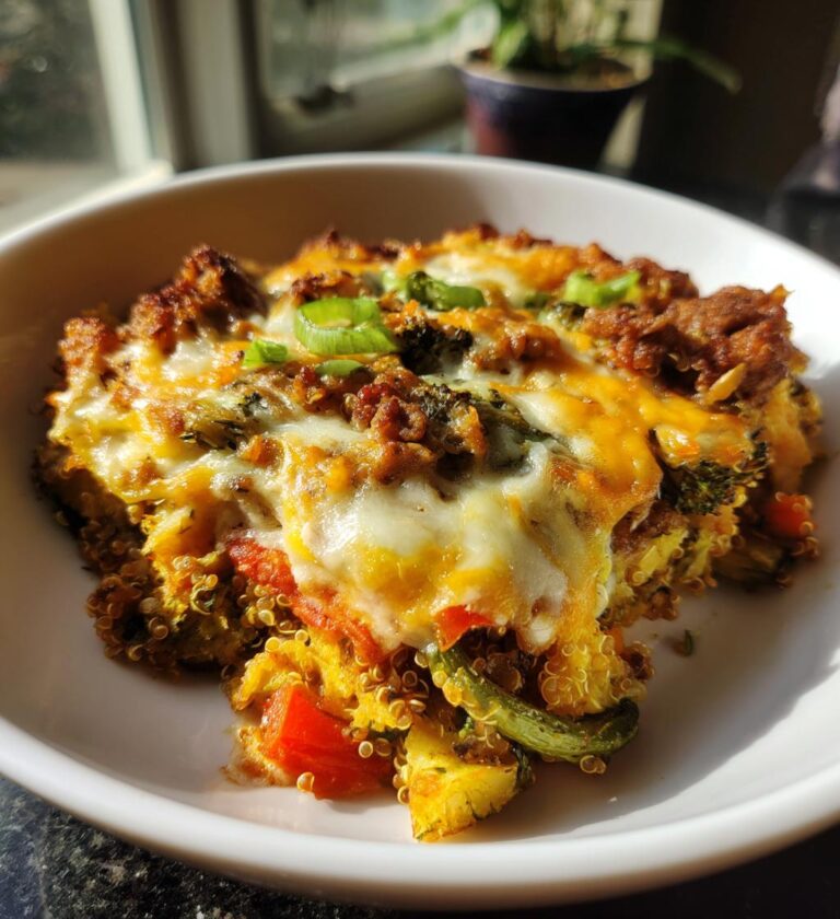 Air Fryer Veggie Sausage Casserole