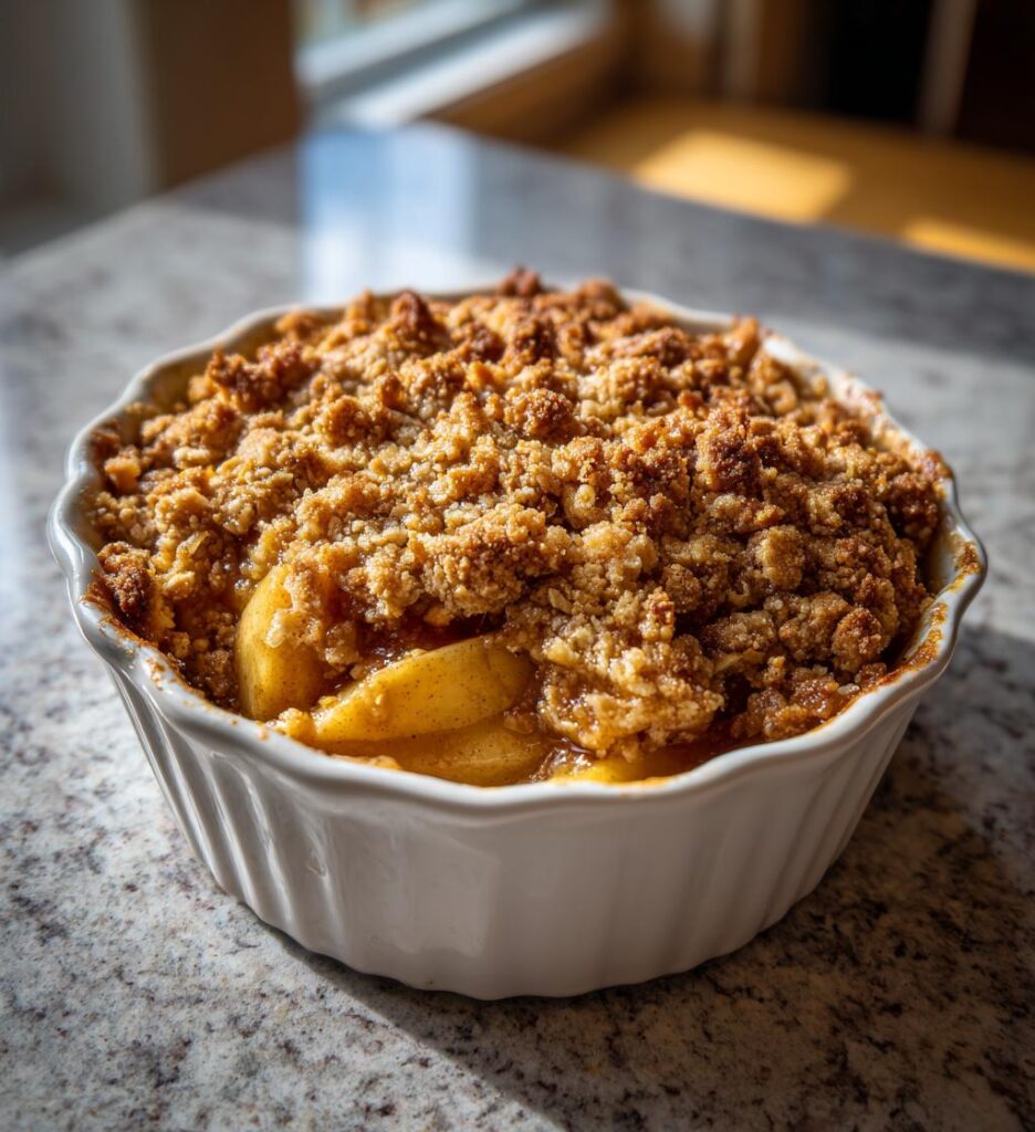 air fryer apple crumble