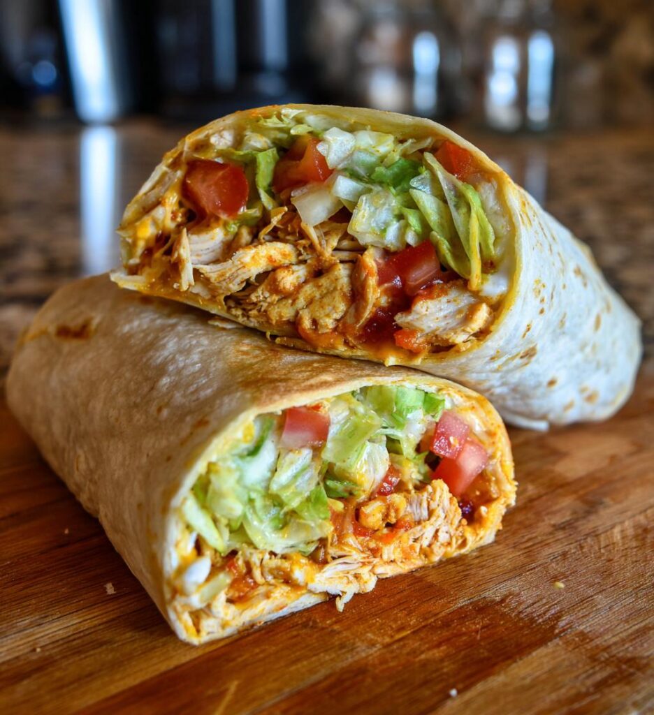 air fryer chicken wraps