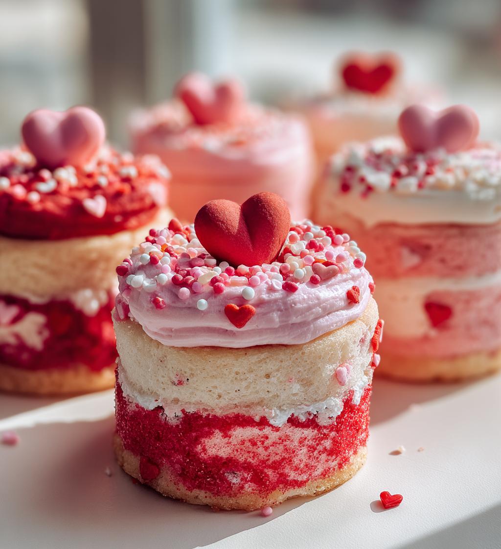 tiny valentines cakes