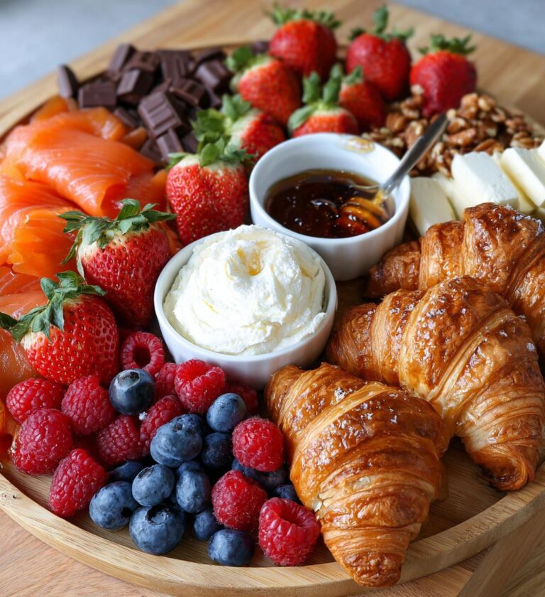 valentines breakfast charcuterie board