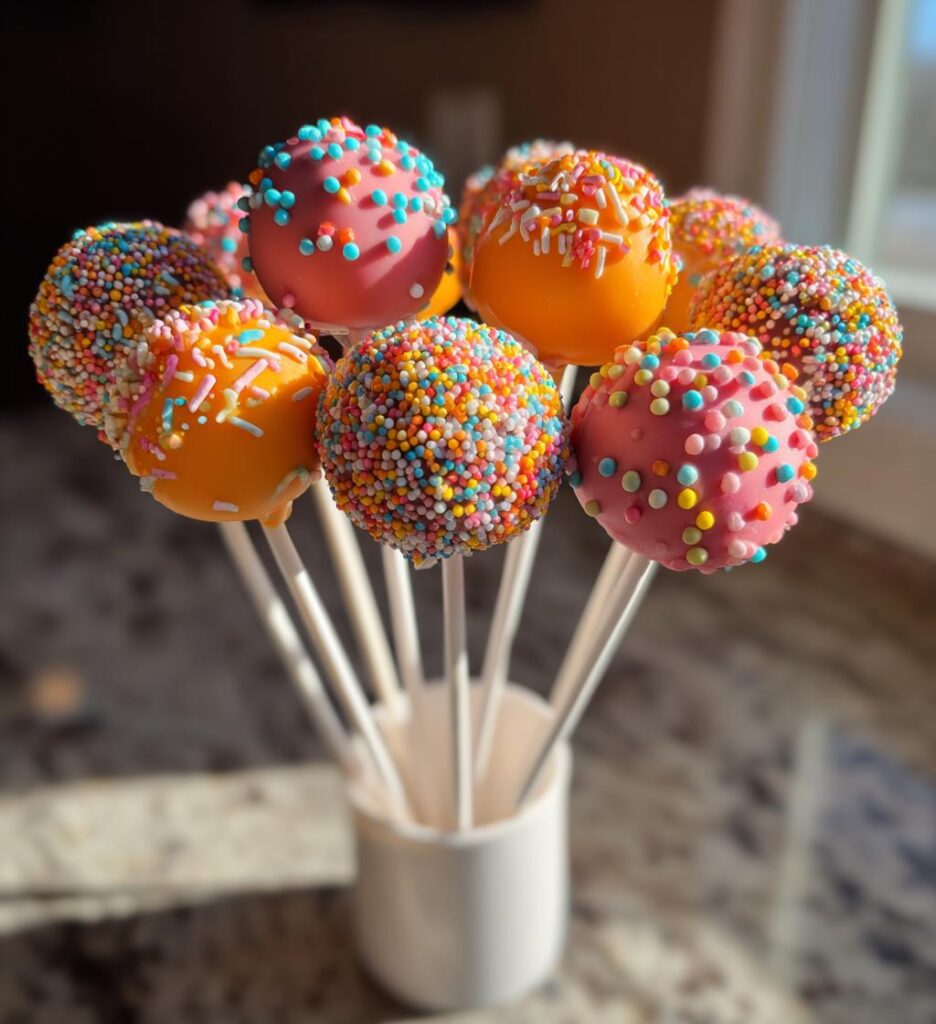 valentines cake pops bouquet