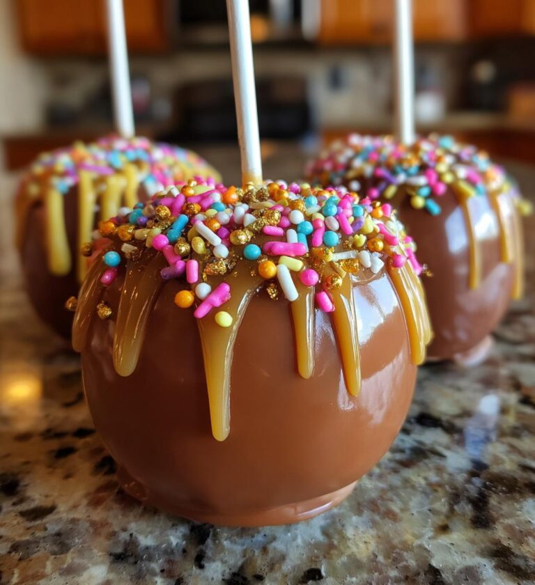 valentines caramel apples