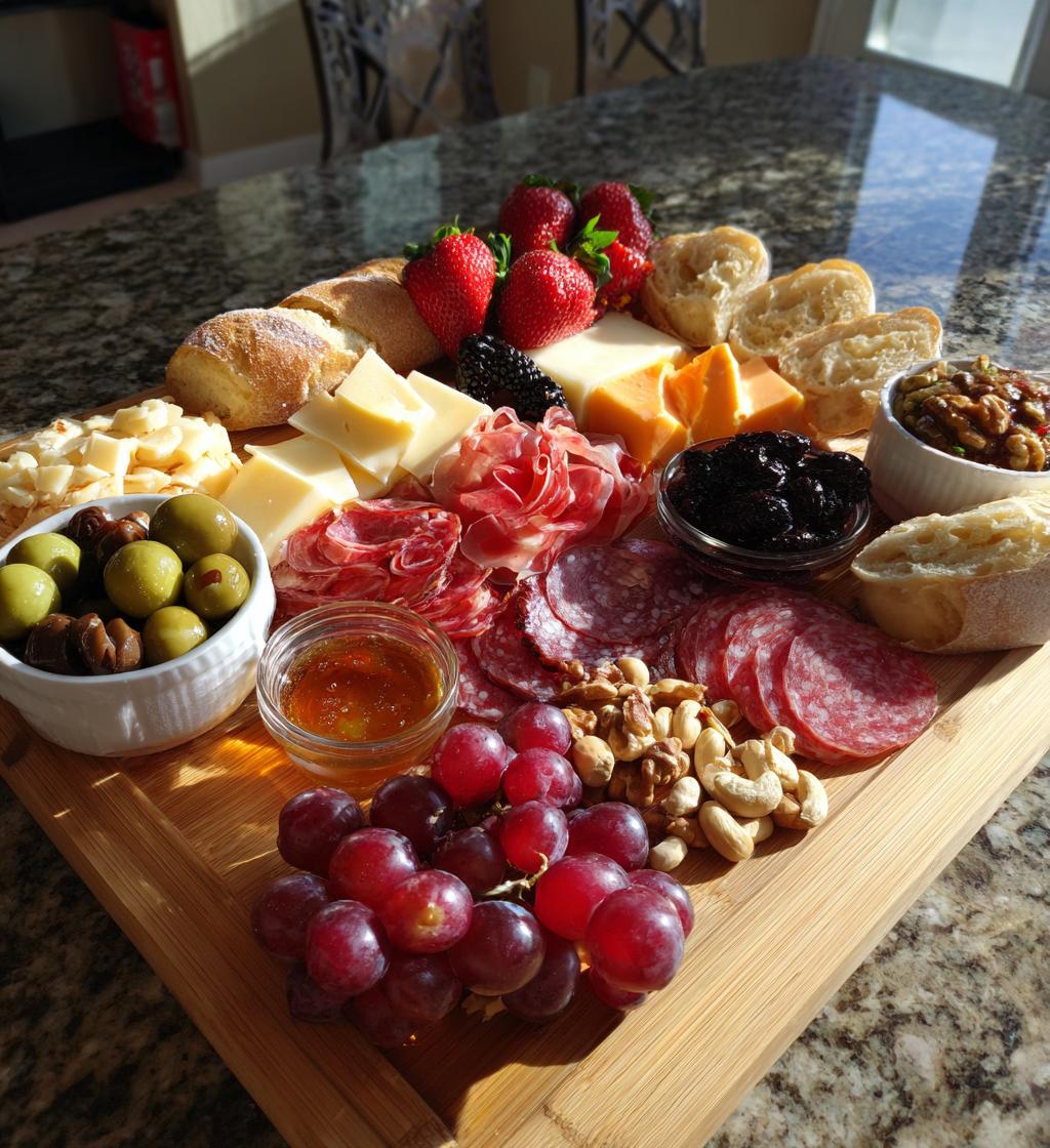 valentines charcuterie board for two