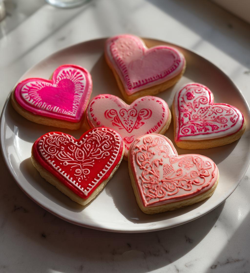 valentines cookies royal icing