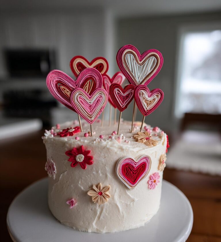 valentines day cake topper