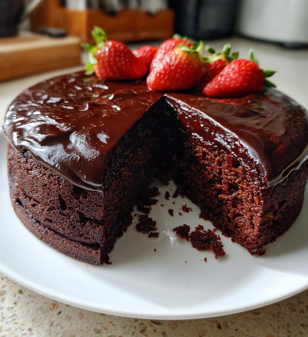 valentines day chocolate heart cake