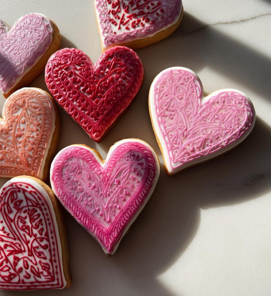 valentines day cookies royal icing
