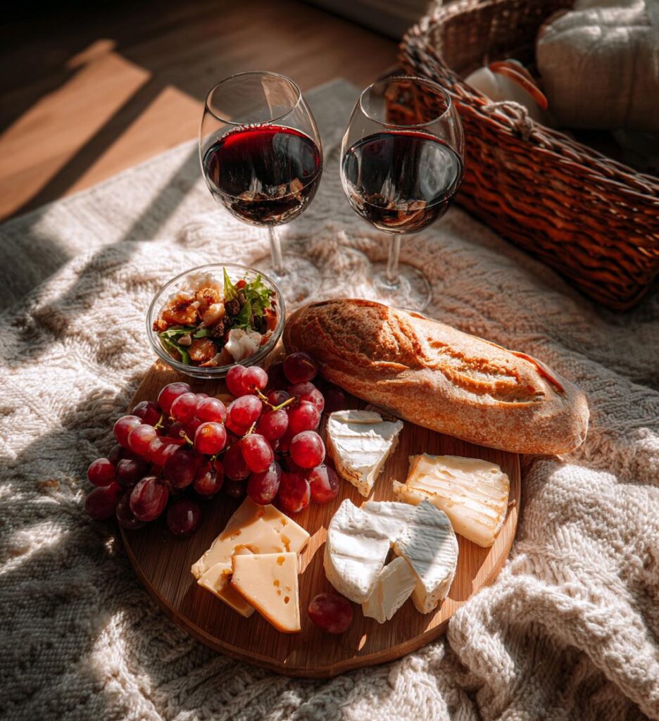 valentines day indoor picnic