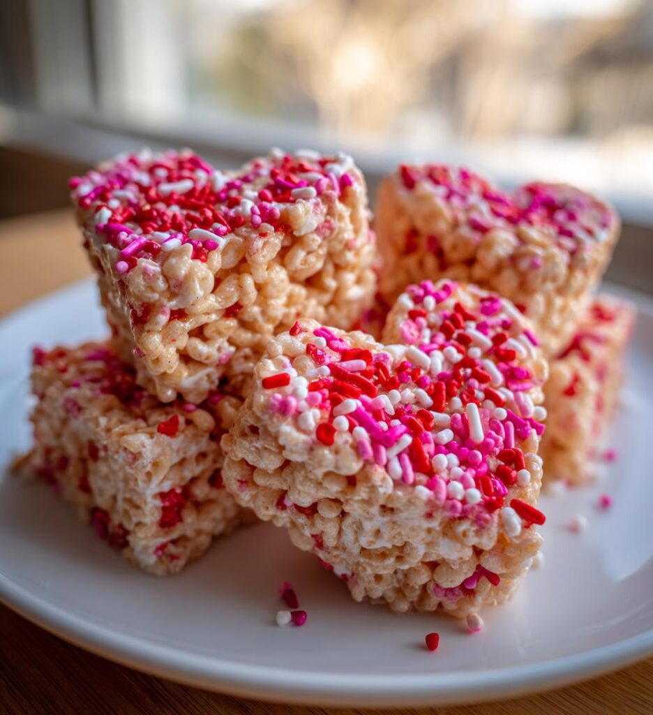 valentines day rice krispie treats
