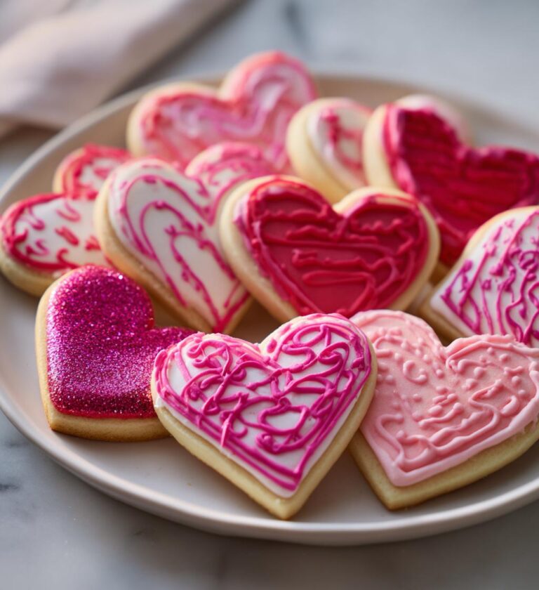 valentines day sugar cookies royal icing