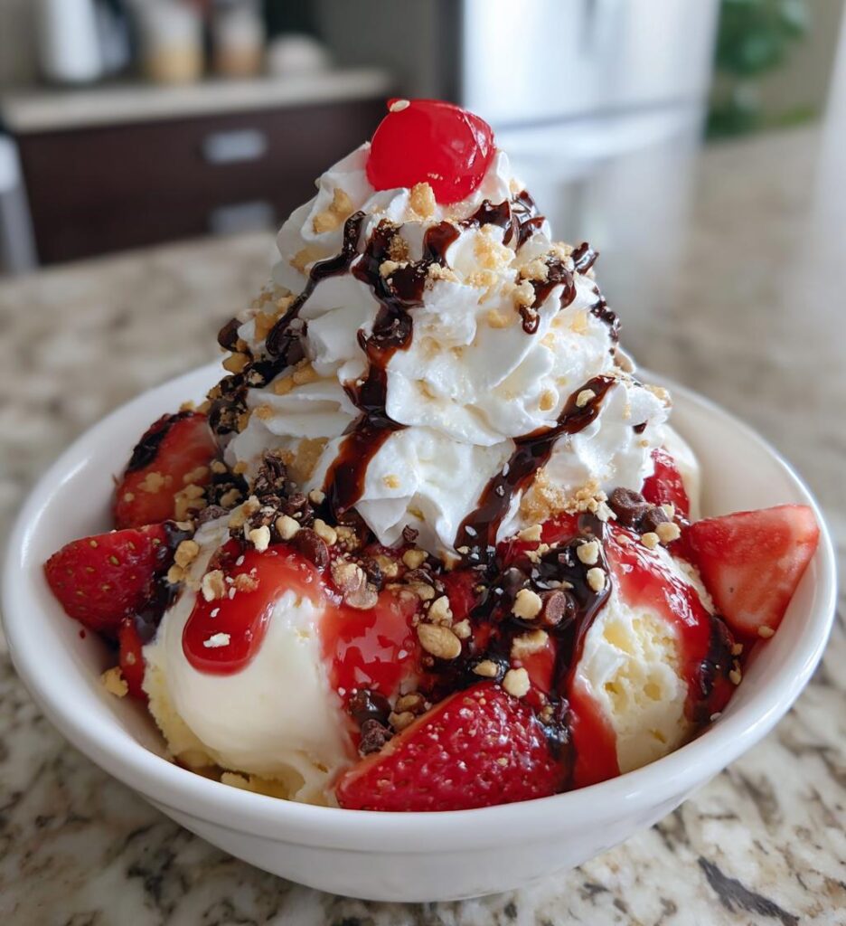 valentines day sundae