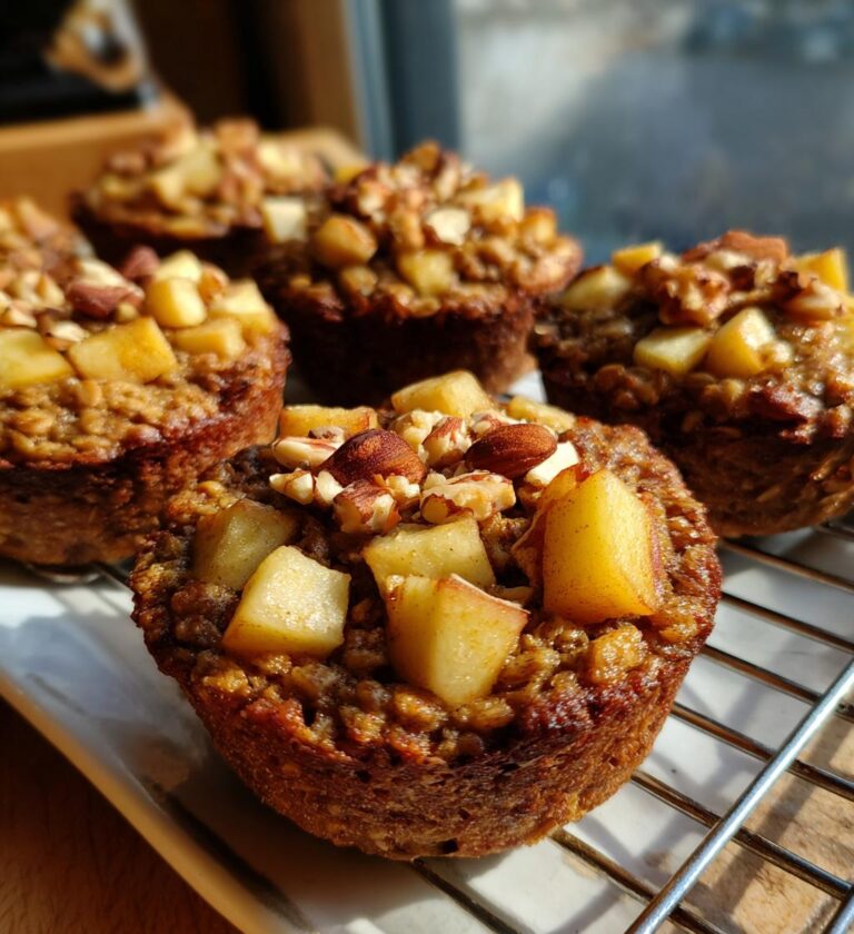Air Fryer Apple Cinnamon Oatmeal Cups