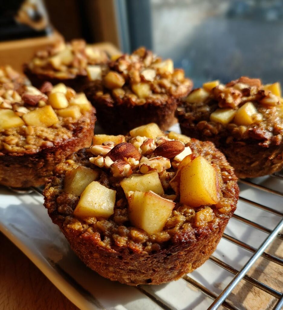 Air Fryer Apple Cinnamon Oatmeal Cups